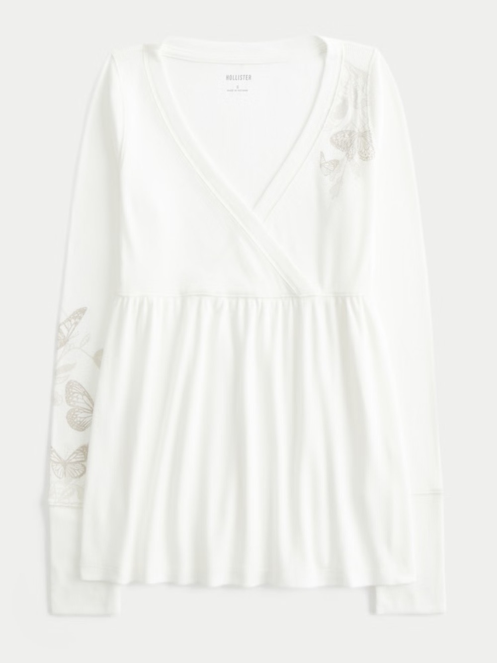 Hollister - Long Sleeve Babydoll Top - Picture 1 of 6